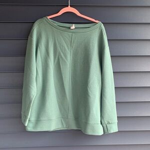 Lane Bryant Blue Ribbed Sweater